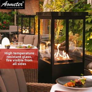 Stufa <span class=keywords><strong>a</strong></span> <span class=keywords><strong>Gas</strong></span> Verticale da Esterno, Riscaldatore LPG, Braciere per Hotel, B&B, Cortile, Caminetto <span class=keywords><strong>a</strong></span> Fiamma Reale - Product Image 2