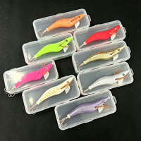 3.5 #   Leuchtende Tintenfisch-Jighaken mit 6 Edelstahlnadeln 4.0 #   Nachtleuchtfischköder für Tintenfisch-Angeln im Dunkeln