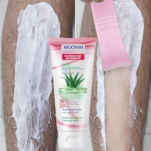 <span class=keywords><strong>Crema</strong></span> <span class=keywords><strong>Depilatoria</strong></span> de Aloe Vera Orgánica de 100g, Personalizada, para Cuerpo, Rostro y Zona Púbica, Depilación Instantánea en 5 Minutos, para Hombres y Mujeres - Product Image 3