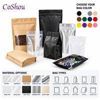 Sacs refermables en plastique mat double face imprimés CMJN personnalisés de haute qualité, résistants aux enfants, avec fermeture éclair, vides, pour emballage de stylos 1g 2g