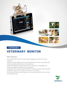 YSPM60BV Ysenmed <span class=keywords><strong>Monitor</strong></span> paziente Vet cina all'ingrosso <span class=keywords><strong>Monitor</strong></span> paziente veterinario <span class=keywords><strong>8</strong></span> pollici veterinario <span class=keywords><strong>Monitor</strong></span> paziente Multigas - Product Image 2