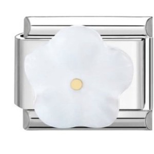 Flower Charm Bracelet <b>Set</b> Zinc Alloy Unisex Modular Jewelry Gift Bezel Setting Geometric Design - Product Image 3