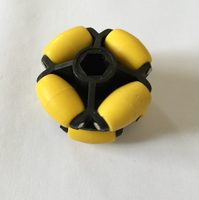 Le nouveau châssis de robot à roues omnidirectionnel en métal est équipé de rouleaux et de roulements à billes.