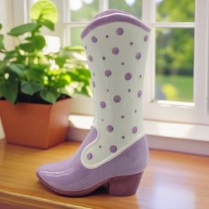 Custom Modern Ceramic <strong>Cowboy</strong> <strong>Boot</strong> Vase Tabletop Flower <strong>Planter</strong> for Indoor Home Decor - Product Image 3