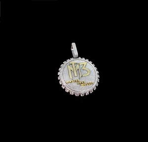 Premium Quality Silver Plated Natural Moissanite Diamond Luxury Pendant Necklace for Unisex Engagement/Wedding Party Wear - Product Image 2