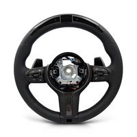 Volant en cuir à fond rond avec écran LED pour BMW Série F F07 F10 F15 F16 F20 F22 F25 F26 F30 F32 M2 F87 M3 F80 F82
