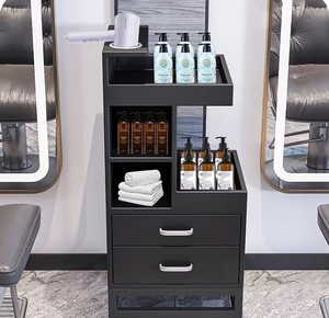 Carrito de Salón con Ruedas, Carrito de Almacenamiento para Peluquería con Cajones para Barbería, Salón de Belleza, Spa - Product Image 3