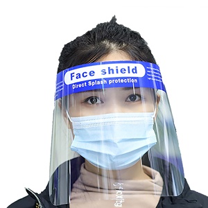 Protector Facial Desechable Transparente Antivaho de Plástico PET, Protección Facial Completa a Prueba de Salpicaduras, Venta al Por Mayor - Product Image 4