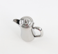 Professionnel Europe Style petit acier inoxydable Double paroi expresso Pot Portable poignée Mini cafetière brasseur pour voyage