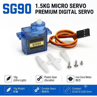 Mini-moteur servo SG90 9g, servo numérique haute précision RC 180° °   Contrôle d'angle pour la robotique des drones