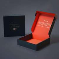 Boîte d'Expédition Luxe Personnalisée en Carton Ondulé pour Vêtements, Perruques, Produits de Soin, Cosmétiques et Costumes de Soirée Noirs