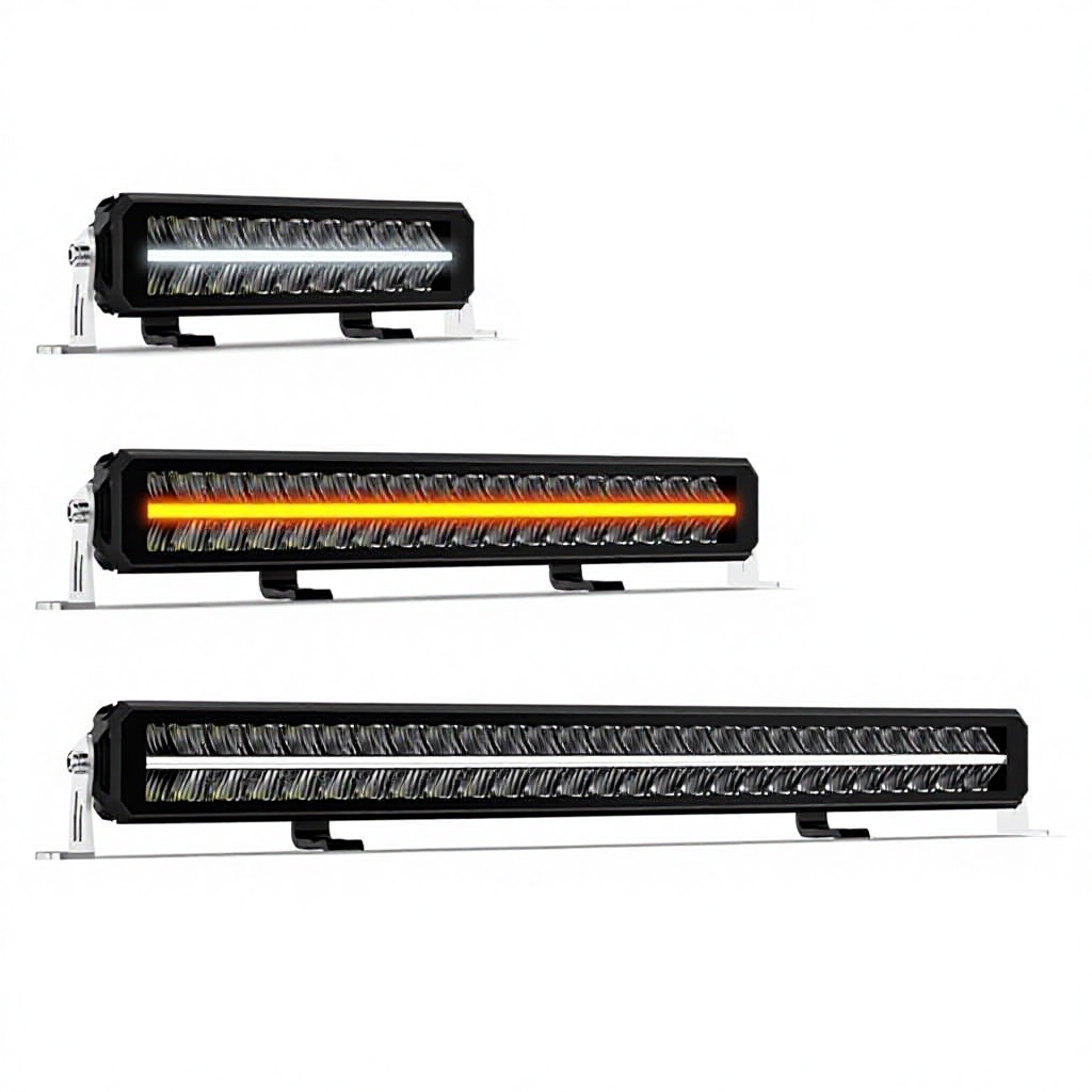 Multi Mode White Amber for Off Road Vehicle Roof Spot Light 10 30V Dual Row LED Work Light Bar