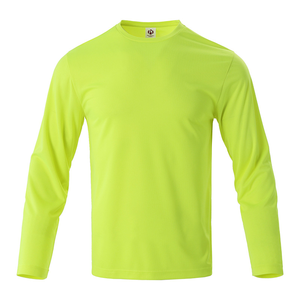 T-Shirt Fitness taglia per adulti per bambini 100% poliestere abbigliamento sportivo da palestra a manica lunga da uomo T-Shirt sportiva - Product Image 6