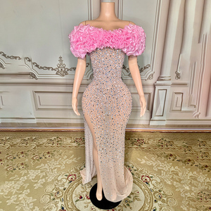 <span class=keywords><strong>Vestido</strong></span> <span class=keywords><strong>de</strong></span> <span class=keywords><strong>flores</strong></span> <span class=keywords><strong>de</strong></span> diamantes <span class=keywords><strong>Vestido</strong></span> <span class=keywords><strong>de</strong></span> <span class=keywords><strong>noche</strong></span> elegante e impresionante <span class=keywords><strong>Vestido</strong></span> sexy <span class=keywords><strong>para</strong></span> mujer Tallas grandes Club nocturno - Product Image 2