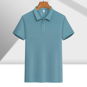 Polo Shirt Solid Color Polyester Breathable Short Sleeve Workwear Daily Wear - Product Image 1
