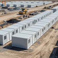Maison conteneur industrielle démontable de 20 pieds et 40 pieds pour chantier routier Zhonghuan Living