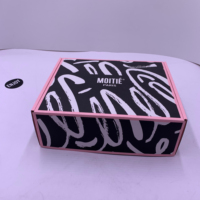 Boîte-cadeau d'enveloppe en carton ondulé rose imprimé personnalisé du fabricant UV pour boîtes d'emballage en papier d'expédition de vêtement cosmétique
