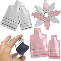 Sachet cosmétique imprimé sur mesure, emballage d'échantillons, pochette pour crème visage et masque, thermoscellable, petite pochette laminée en aluminium