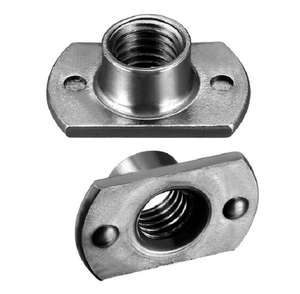 Flange Nut M10 Metric Zinc Plated Class 8.8 Right Hand <b>Thread</b> CNC Machined Flat Head Industrial Fastener - Product Image 1