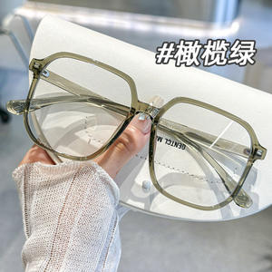 Gentle Monster 9044 Monturas de Gafas Cuadradas Transparentes de Marco Completo para Mujer, Diseño Minimalista, Lentes de Plástico, Origen Danyang - Product Image 3