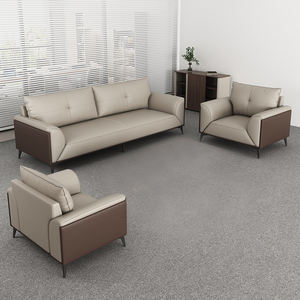 Conjunto de Sofás Seccionales de Oficina de Cuero PU de Alta Calidad, Estilo Moderno, VIP Ejecutivo, para Oficina en Casa y Uso en Hoteles - Product Image 5