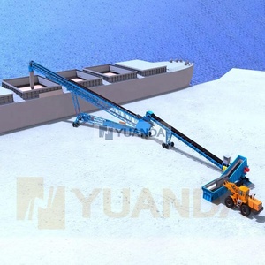 Mobile Iron Ore Coal Dry Bulk Material Handling Telestacker Continuous Belt Conveyor Harbour Port Barge Ship - Product Image 2