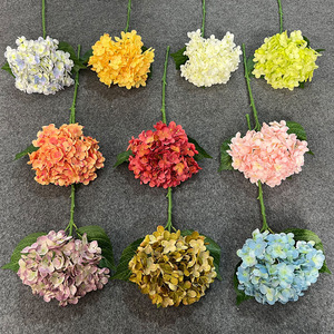 Fleur artificielle d'hortensia à tête unique simulée, 176 pétales en soie, pour décoration de mariage, décoration intérieure et accessoires de photographie - Product Image 2