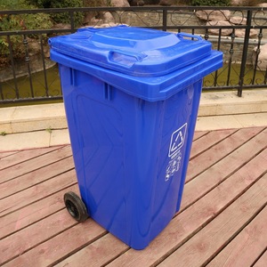 Poubelle en plastique épaisse et grande pour véhicules de voirie, avec couvercle, adaptée à un usage domestique, aux parcs, aux zones résidentielles, etc. - Product Image 3