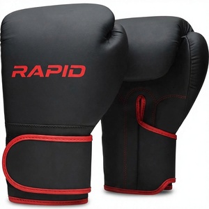 Ensemble de boxe complet pour adultes en cuir de vachette de haute qualité, avec gants respirants à lacets et protège-poignets, personnalisables avec logo – Vente en gros - Product Image 2