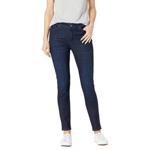 Pantalones casuales de verano con diseño de paneles, venta al por mayor, cintura alta, pierna recta, vaqueros de mezclilla de pierna ancha para mujer - Product Image 1