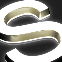 Enseigne LED 3D, Enseigne LED rétroéclairée, Enseigne LED personnalisée, Enseigne LED avec logo personnalisé