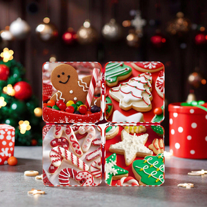 Ensemble de 8 emporte-pièces de Noël en plastique, outil de moule pour la cuisson des enfants - Product Image 6