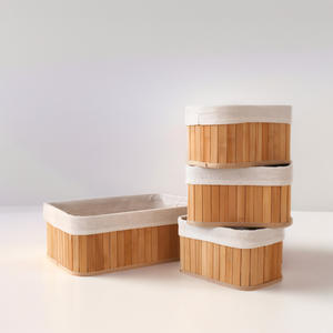 Cesta de Almacenamiento Rectangular de Bambú Decorativa para el Hogar, Tejida a Mano, Ecológica, con Asa para Ropa Sucia y Uso Multiusos - Product Image 5