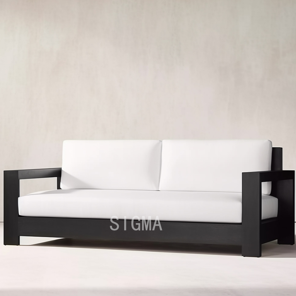 Modern Design Modernos Estilo Low Price Comfort Outdoor Garden Set Furniture Patio Aluminium Couch 2 Seater Aluminum Sofa