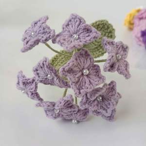 Hot Sale Handmade Flower Crochet Bouquet Home Decor Knitted <b>Hydrangea</b> <b>Artificial</b> Flower - Product Image 6