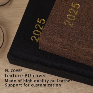 <span class=keywords><strong>2025</strong></span> tùy chỉnh A5 bìa cứng kế hoạch máy tính xách tay văn phòng trường bán buôn lịch trình quà tặng với may RÀNG BUỘC - Product Image 2