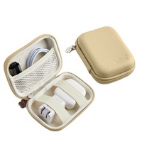 Nouvel Organisateur de Câbles USB Plat Mini Design, Étui en Cuir Portable pour Accessoires Électroniques Numériques de Voyage, Sac de Rangement – En Promotion