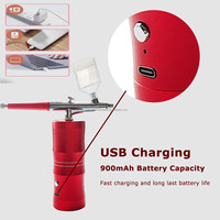 Barbier coiffure cheveux Sprays aérographe pulvérisateur vapeur USB charge couleur décoration cheveux outils et accessoires aérographe Kits