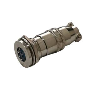 Conector Rápido de Aviación XS12 de 2, 3, 4, 5, 6, 7, 8 Pines, Aleación de Zinc, Contacto Plateado con Cobre, 12mm, Penetración en Pared - Product Image 1