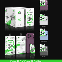 Verre trempé pour objectif d'appareil photo 13 17 18Pro Max, protection transparente 3D pour mobile
