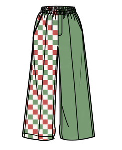 Nuovi Pantaloni Larghi alla Moda per Bambini con Contrasto di Colore, Vita Elastica, Casual e Comodi, Personalizzabili per Bambine - Product Image 4