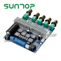 DC12V-24V 2.1 canaux TPA3116 carte amplificateur de caisson de basses carte amplificateur Audio Bluetooth haute puissance 50W + 50W + 100W (ampli Bluetooth)