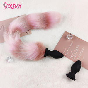 Tapón Anal de Silicona Médica Sexbay con Cola de Zorro y Gato, Múltiples Colores, con Control Remoto, 10 Velocidades de Vibración, Carga USB para Adultos - Product Image 4