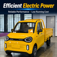 Camionnette électrique à 4 roues avec cabine entièrement fermée, véhicule utilitaire de transport de marchandises pour l'agriculture