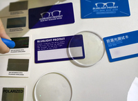Bloque de luz azul, probador de tarjetas de prueba azul para juegos, gafas de ordenador, lentes, KITS de prueba de bloqueo de luz azul