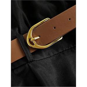 Combinaison courte d'été personnalisée pour femme, froncée, à manches courtes, respirante, tissée, col montant, pour le travail - Product Image 4