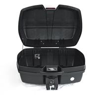 Boîte arrière de moto à conception détachable, grand volume 45L, pour vélo électrique, scooter, trajets quotidiens