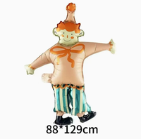 Nouveaux ballons en aluminium sur le thème du cirque, Glabos Clown, Lion de mer, Lion, Zèbre, ballons de dessin animé pour enfants, décoration de fête d'anniversaire, carnaval