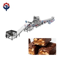 TGMachine Automatische Cereal Bar Snickers Bar Productielijn Multi-Layer Depositing Snijdende Koelende Chocolade Coating SUS304