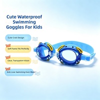Lunettes de natation pour enfants 369 JW-YY76, haute définition, anti-buée, petite monture, motifs de dessins animés, lentilles en polycarbonate imperméables